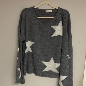 Promesa Gray Star Sweater